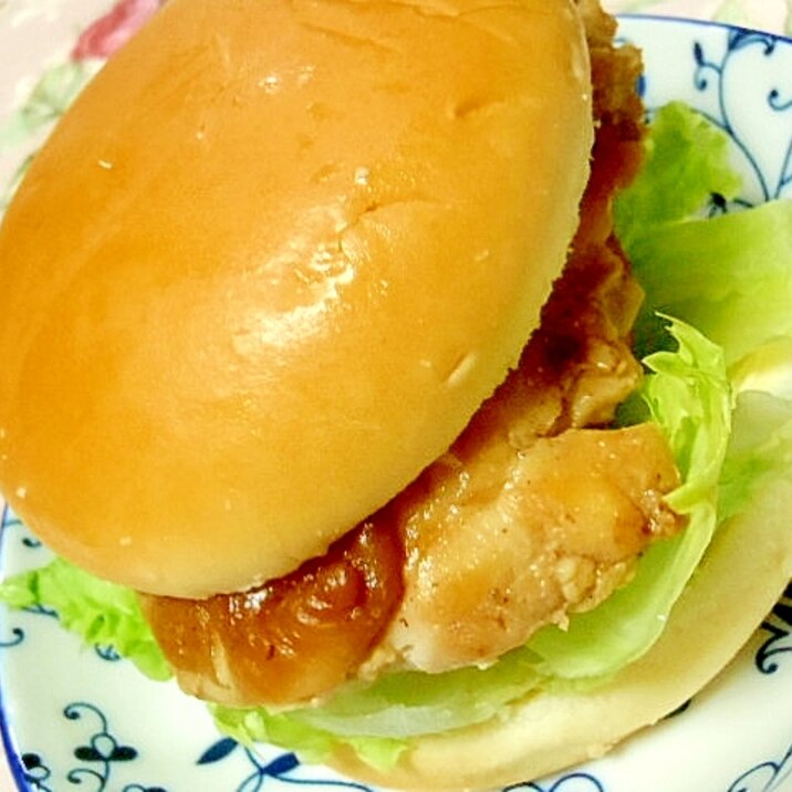 ツーン❤トマト＆レタスの照り焼きハンバーガー❤